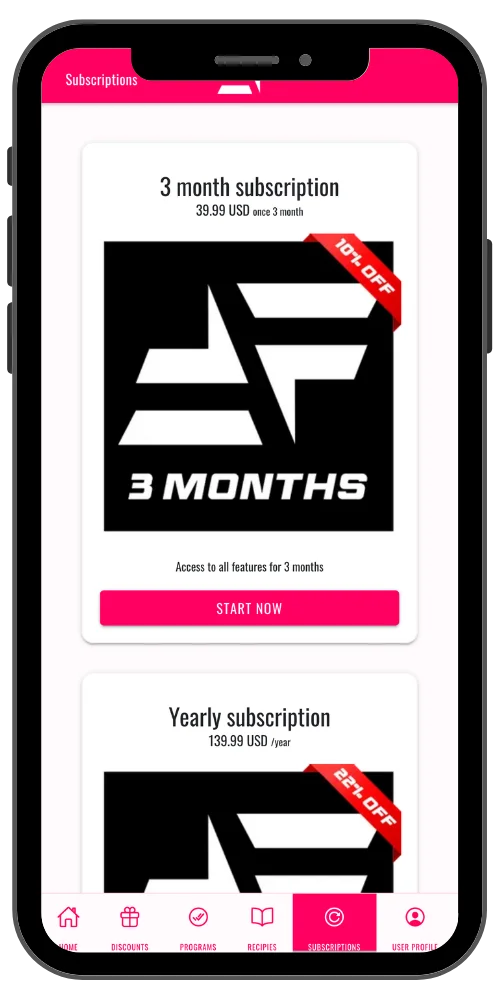 monthly subscription in-app