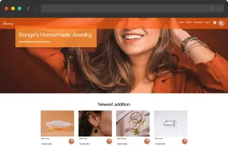 jewelry website and app template
