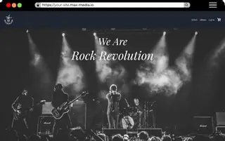 Rock band site template