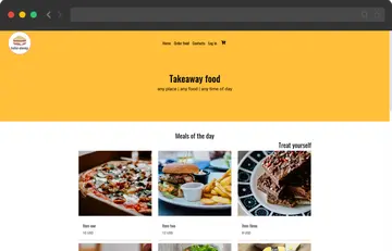 restaurant with delivery website and mobile app template