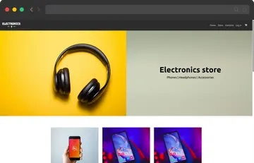 electronic store template